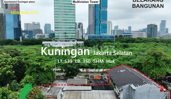 Rumah Hitung Tanah dkt Gedung Bertingkat area Kuningan, Jaksel