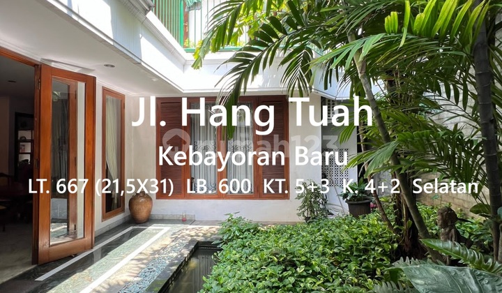 Asri House in Elite Area Jl. Hang Tuah, Kebayoran Baru, South Jakarta