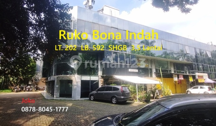 Ruko Gandeng 3,5 lt Area Komersial Bona Indah, Karang Tengah, Lebak Bulus