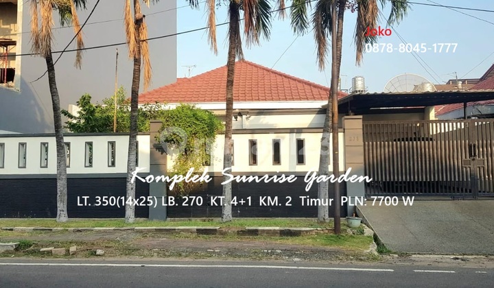 Rumah Asri area Prestisius Komplek Sunrise Garden, Kedoya, Jakbar