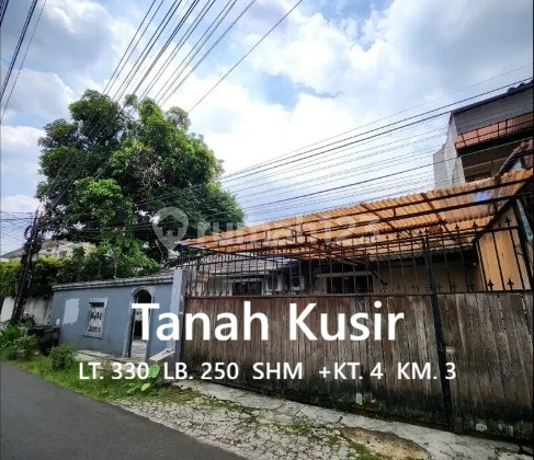 Jual Rugi..Rumah Huk Murah LT 330 M, Tanah Kusir, Kebayoran Lama