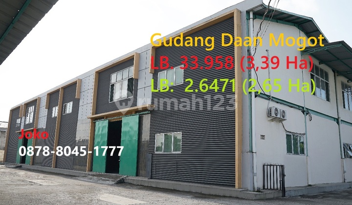 Dijual Gudang HITUNG TANAH Jl. Daan Mogot, Tangerang Dijual Gudang HITUNG TANAH Jl. Daan Mogot, Tangerang