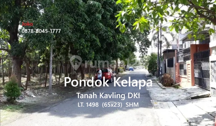 The CHEAPEST land in the DKI Pondok Kelapa Complex, Duren Sawit, East Jakarta