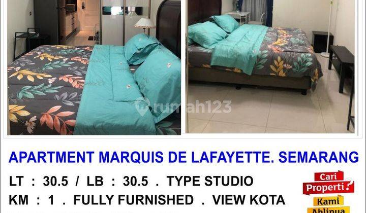 Dijual Apartemen Type Studio Siap Pakai & Fully Furnished Di jl Pemuda Tengah Kota Semarang  2
