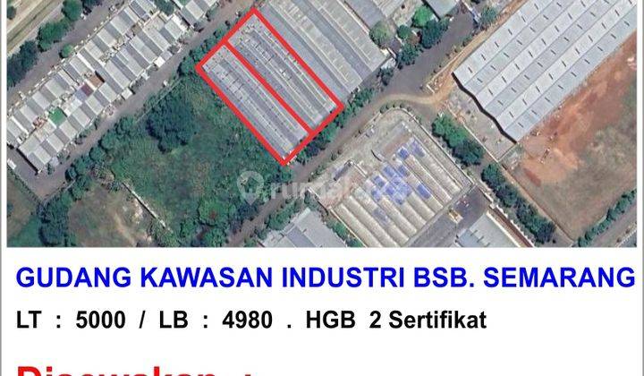 Gudang Siap Pakai Lb Hampir 5000 Ada Kantoran 2 Lantai di Kawasan Industri Bsb Semarang 9010 1