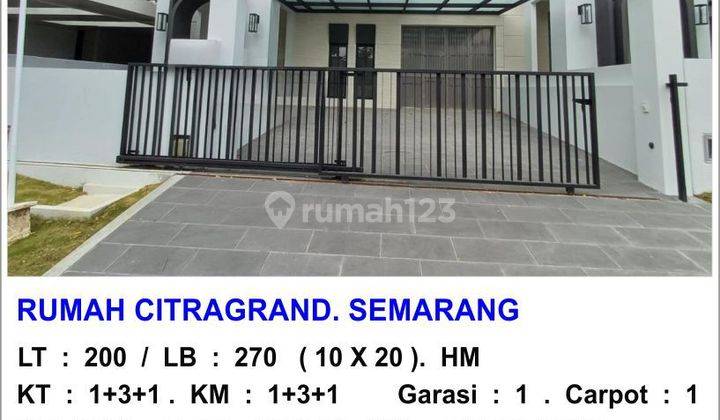 Rumah cantik 2 lantai siap pakai di citragrand sambiroto semarang 9039 1