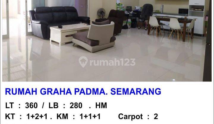 Rumah cantik siap pakai di Boulevard Graha padma semarang barat 8431 1