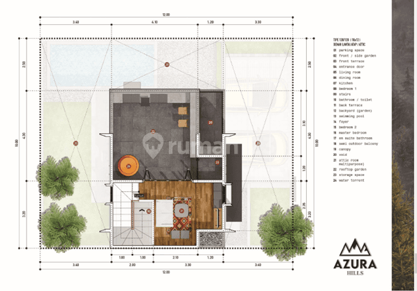 Rumah Nyaman Modern Hanya di Azura Hills Kota Batu 2