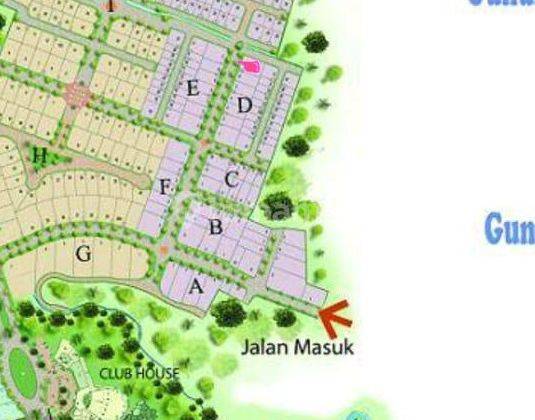 TANAH KAVLING HOOK LUAS SIAP BANGUN DEKAT GERBANG MASUK VILLA PUNCAK TIDAR  2