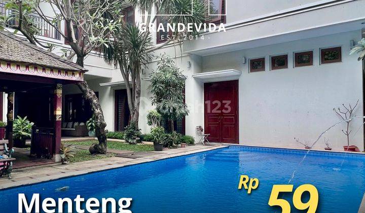 Menteng - [for Sale]: Rumah Mewah, Tanah Luas, Bangunan Besar, Kawasan Elit Di Menteng