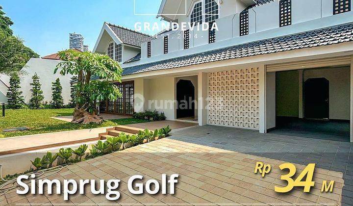 Dijual Rumah Simprug Golf Lokasi Strategis  1