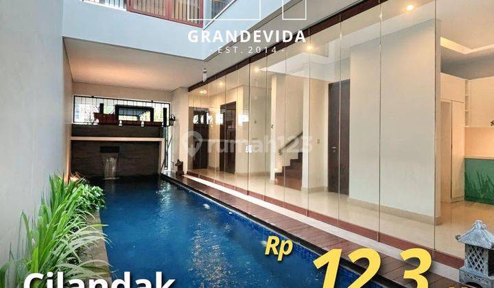 Cilandak - [for Sale]: Modern Tropical House, Private Swimming Pool 1