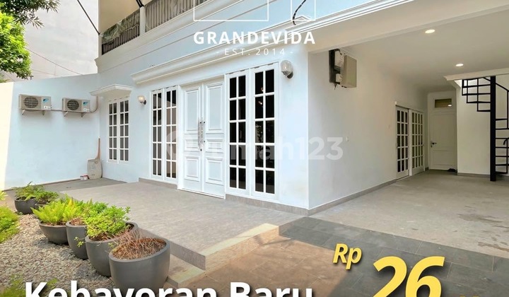 Kebayoran Baru - [for Sale]: Fully Renovated, Bangunan 2 Lantai, Lokasi Strategis