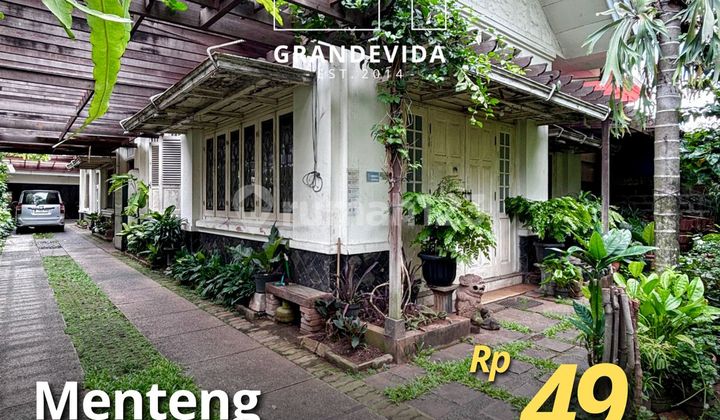 Menteng - [for Sale]: Area Premium, Rumah Lama Hitung Tanah, Jalan Lebar