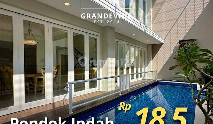 Bangunan 2 Lantai Siap Huni, Swimming Pool, Full Renovasi Di Pondok Indah  1