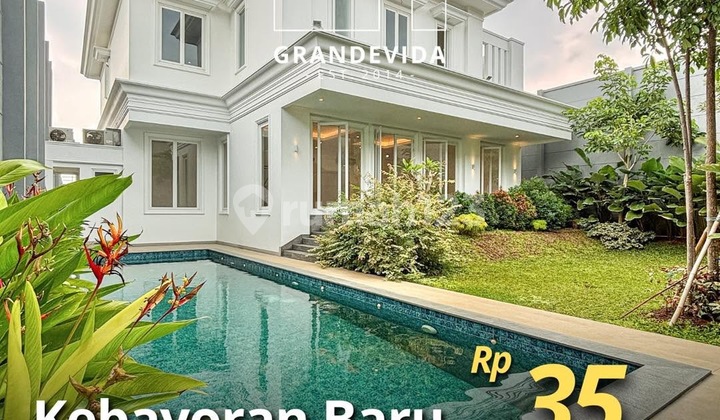 Kebayoran Baru - [for Sale]: Brand New Modern Classic, Private Pool, Lokasi Sangat Strategis