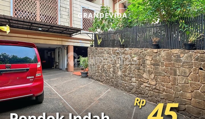 Pondok Indah - [for Sale]: Rumah Lama, Kamar Banyak, Bangunan 4 Lantai Plus Basement