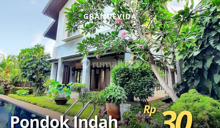 Pondok Indah - [for Sale]: Halaman Hijau Luas, Sangat Asri, 3 Lantai Bangunan Besar 1