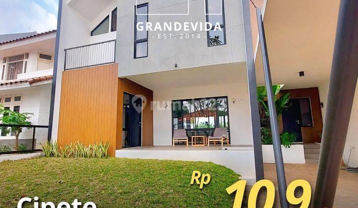 Rumah Resort Style, Renovasi Total, Dalam Compound, Bangunan 2 Lantai Siap Huni Di Cipete Jakarta Selatan 1