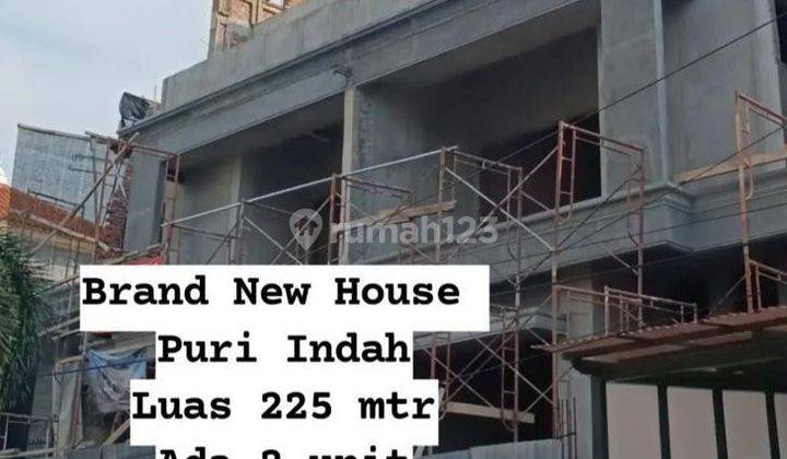 Rumah baru lt 110m2 cbd puri indah kembangan, jakarta barat SHM Timur 3 Lantai  2