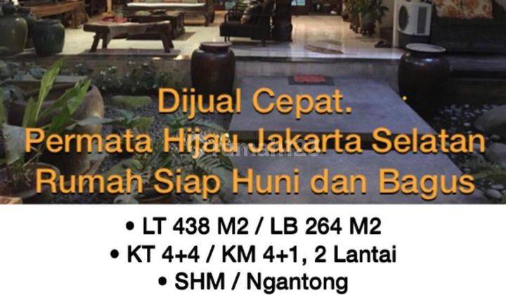 Rumah Lux Mewah Permata Hijau 2 Lantai Shm Bagus Bu Murah  2