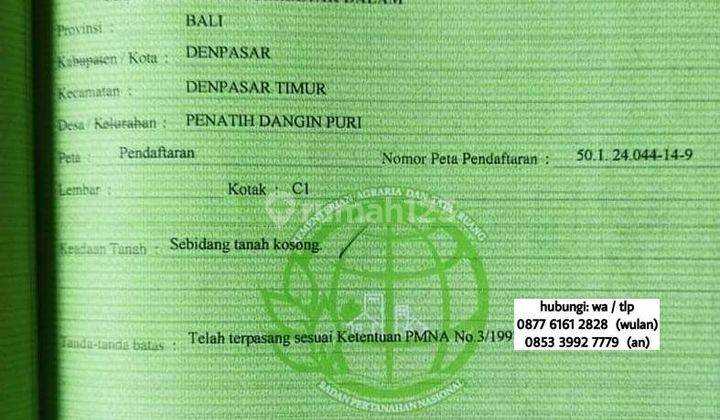 Tanah 1,5 Are Gatsu Timur Jepun Pipil Dkt Sekar Tunjung Gatot Subroto 4