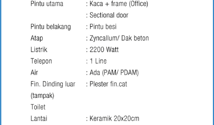 Lokasi Strategis, Disewakan Gudang Multifungsi di Kawasan 3 Bisnis Center Karawang Timur 9