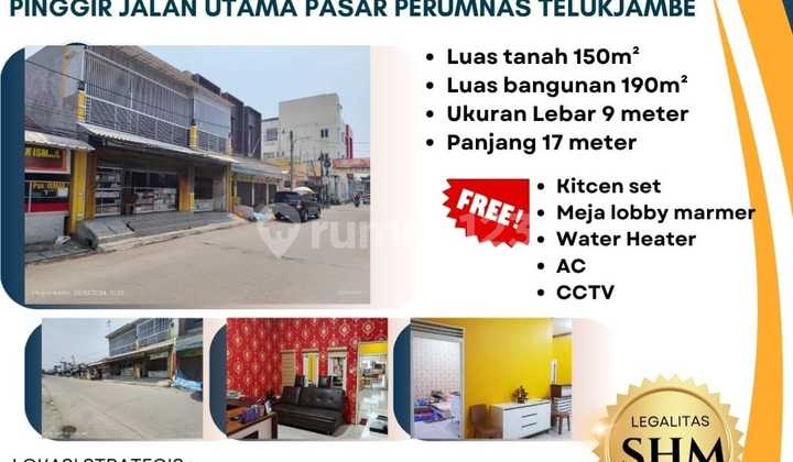 Dijual Cepat Rumah Dan Ruko Murah Siap Pakai Usaha Lokasi Strategis Jalan Raya Utama Perumahan Perumnas Teukjambe Karawan Barat