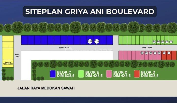 Rumah mewah 2 lantai nol jalan raya UPN