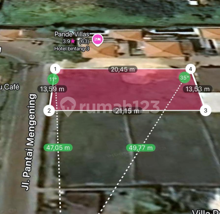 Land Leasehold In Cemagi 3 Are