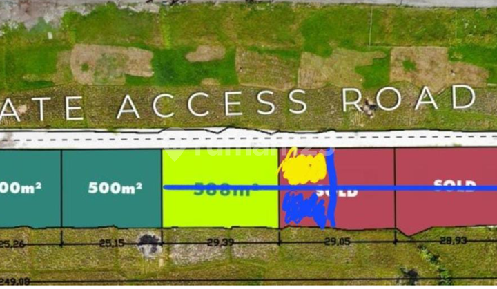 Leasehold Land For Sale In Cemagi - Rare 1.4 Are Plot Near The Beach