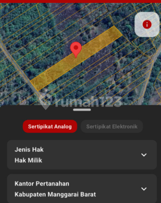 FOR SALE LAND IN LABUAN BAJO TOTAL 4 HECTARES