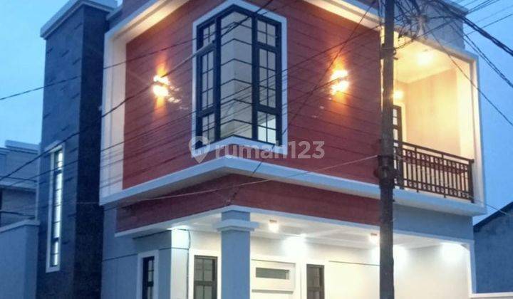 Rumah Mewah Siap Huni 2 Lantai Lokasi Hook Bonus Kitchen Set Dan Kipas Gantung Hanya 5 Menit Tol 2