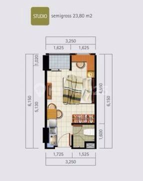only 425m quick sale Ayodhya Alam Sutera apartment, highly strategic, city center, near toll road, move-in ready. 2