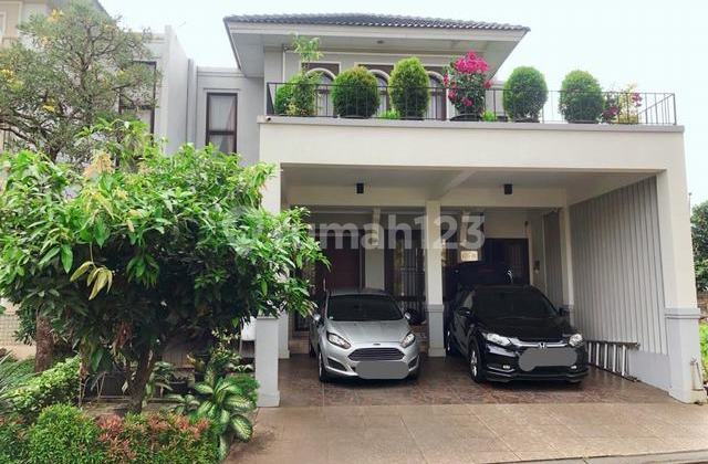 For quick sale, freehold house. Payment can be via mortgage, located in Anthea Puspitaloka, BSD City, move-in ready.