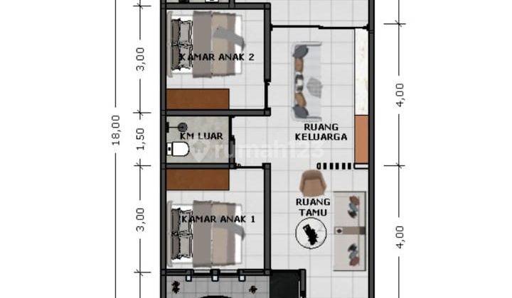 Rumah Perum Cluster Dinamika Tlogosari Semarang 2