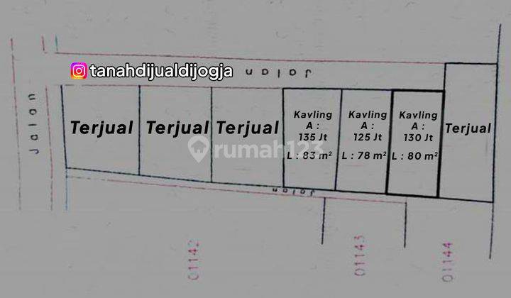 Tanah Dekat Jl Parangtritis Km 14 di Sumbermulyo Bambanglipuro Jogja 2