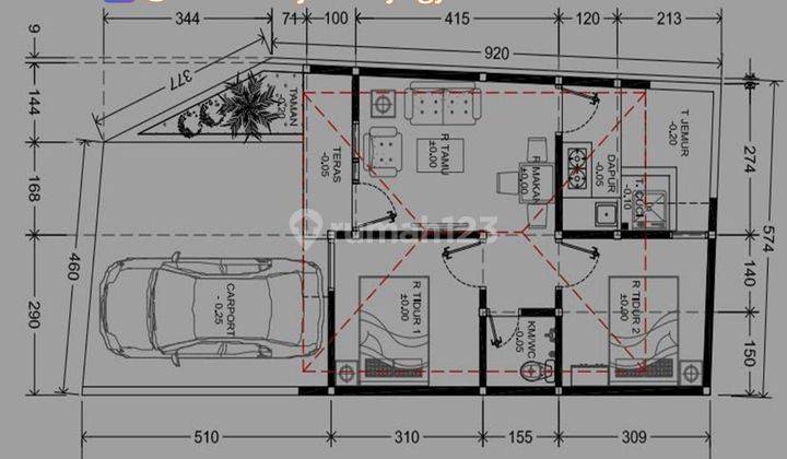 Rumah Dekat Kota Bantul di Sumberagung Jetis Bantul Proses Bangun 2