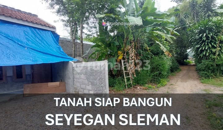 Tanah Dekat Pasar Cebongan di Seyegan Sleman Jogja Siap Bangun 