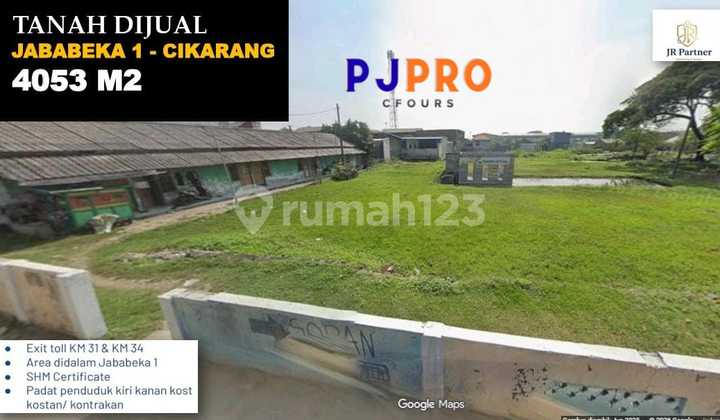 SHM Land near Toll Access in Jababeka 1 Industrial Area, Bekasi SHM Land near Toll Access in Jababeka 1 Industrial Area, Bekasi