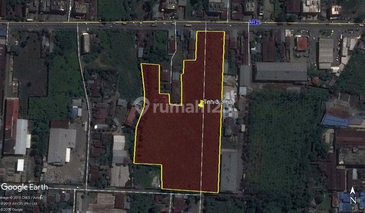 Dijual Tanah 3,3 Ha di Jl Medan Binjai Km 14 Dekat Tol Semayang 2