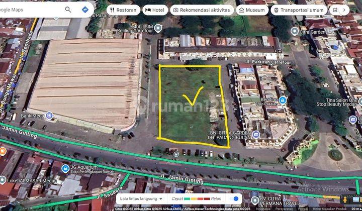 DIJUAL TANAH LUAS 3193 M di area Citra Garden Pd Bulan 1