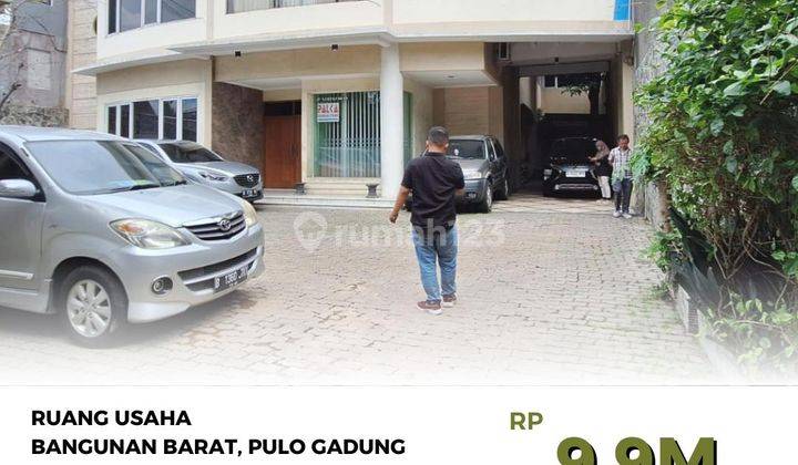 Murah Ruang Usaha Bangunan Barat Pulo Gadung Ukr 646M2 Hanya Cash 1