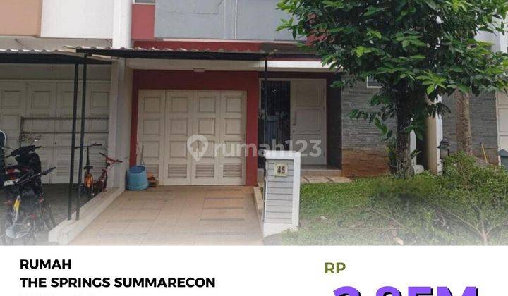 Murah Rumah The Spring Summarecon Serpong Canary Barat Ukr 134 M2 Inlcude Pengosongan 1