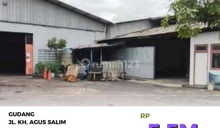 Murah Gudang Kh Agus Salim Bekasi Ukr 2.066 M2 Hanya Cash 1