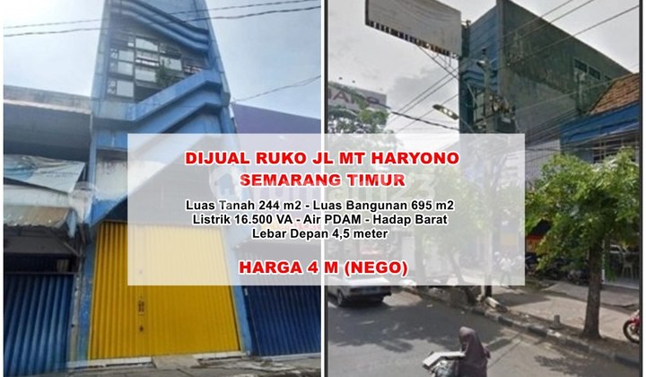 For Sale Shop House at Mt Haryono Semarang