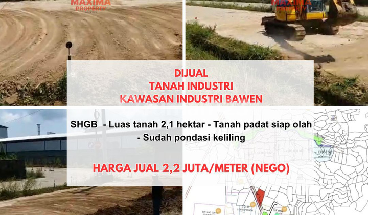 Di Jual Tanah Industri di Kawasan Industri Bawen Di Jual Tanah Industri di Kawasan Industri Bawen