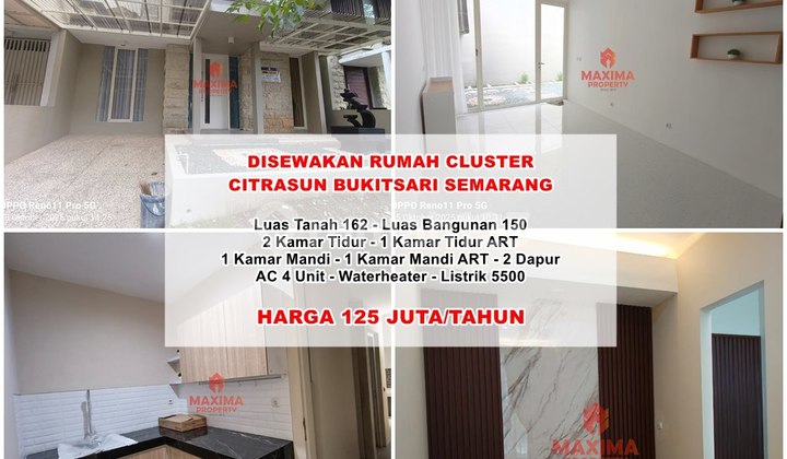 Disewakan Rumah Cluster Citrasun Semarang Tembalang 1