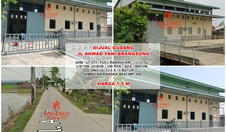 For Sale Warehouse Ahmad Yani Brangsong Kendal