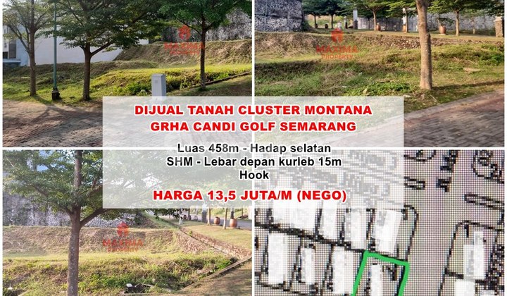 Di Jual Tanah di Graha Candi Golf 1